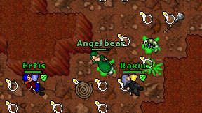Angel bear on screen