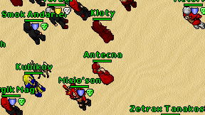 Antecna on screen