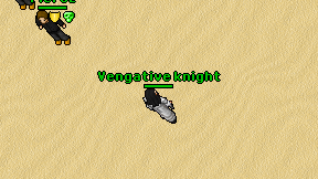 Vengative knight on screen