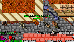 Simon the zeros on screen