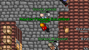Master Flaming Excalibur on screen