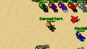 Cursed fort on screen