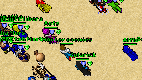 Hunter enemies on screen