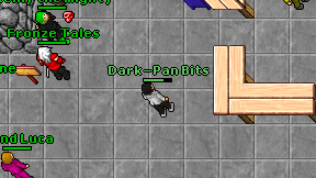 Dark-Pan Bits on screen