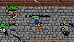 Inferno'Solider on screen