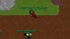 Monster-fighter on screen