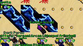 Raiden Scroll on screen