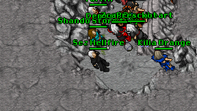 Sez Hellfire on screen
