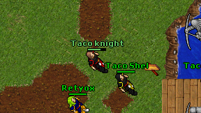 Taco knight on screen