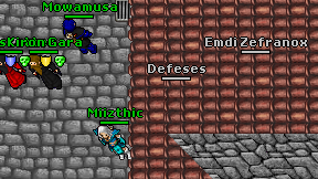 Defeses on screen