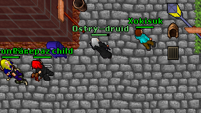 Ostry-druid on screen