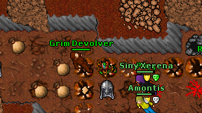 Grim Devolver on screen