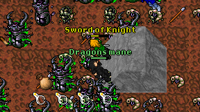 Dragons mane on screen