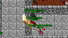 Iced flame on screen