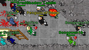 Penguin of Doom on screen
