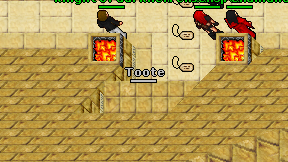 Toote on screen
