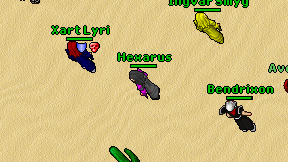 Hexarus on screen