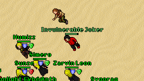Invulnerable Joker on screen