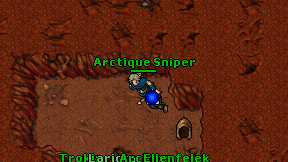 Arctique Sniper on screen