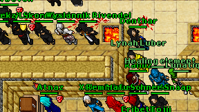 Healing element on screen