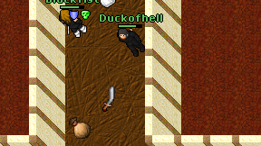 Duckofhell on screen