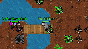 Notifier on screen