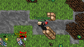Turnado on screen