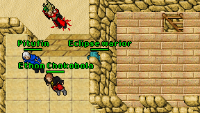 Eclipse warior on screen