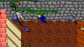 Knight of de wind on screen
