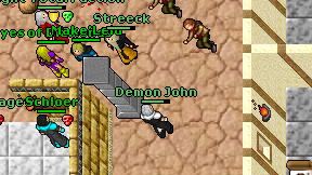 Demon John on screen