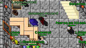 Dominos wizard on screen