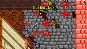 Dash poker on screen