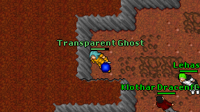 Transparent Ghost on screen