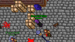 Devil Milo on screen
