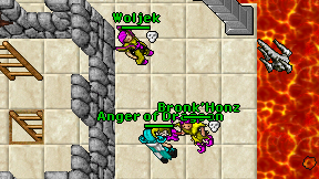 Anger of Dragoon on screen