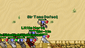 Sir Tane Defeat on screen