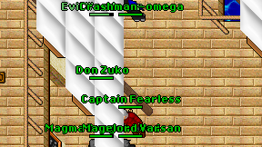 Crashman-omega on screen