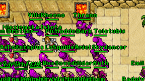 Dark Teletubis on screen