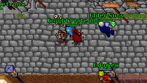 Knight Plateado on screen
