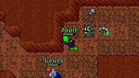 Zapie on screen