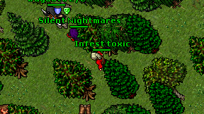 Infest toxic on screen