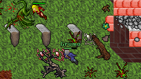Grumo on screen