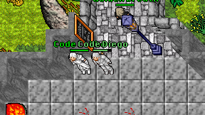 Code Diego on screen