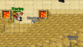 Hasteres on screen