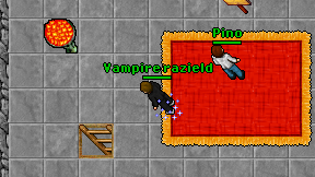 Vampire razield on screen