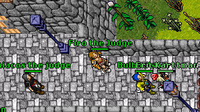 Firo the Judge on screen