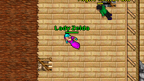 Lady Zelda on screen