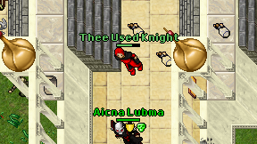 Thee Used Knight on screen