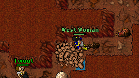 West Woman on screen