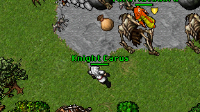 Knight Carus on screen